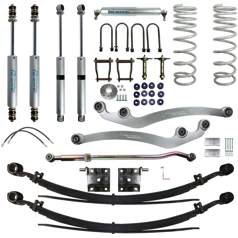 Superior Engineering 5 Inch (125mm) Lift Kit Suitable For Toyota LandCruiser 78 Series 2023 on 2.8lt 4cyl - SUP-78G3-4-KIT-5INCH